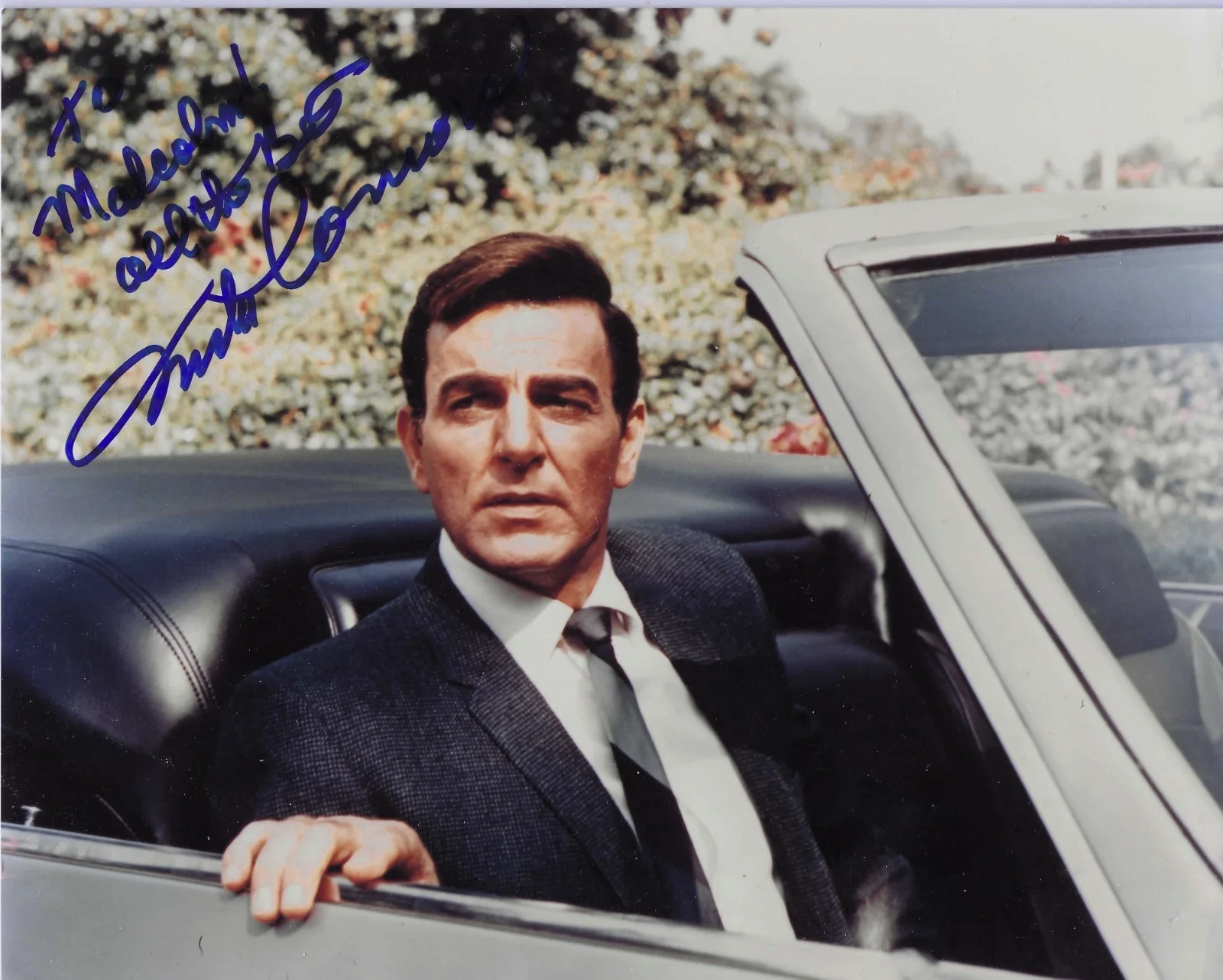 Mike Connors — 2 MANNIX pics signed by MIKE CONNORS 8 x 10 each COA, image 3