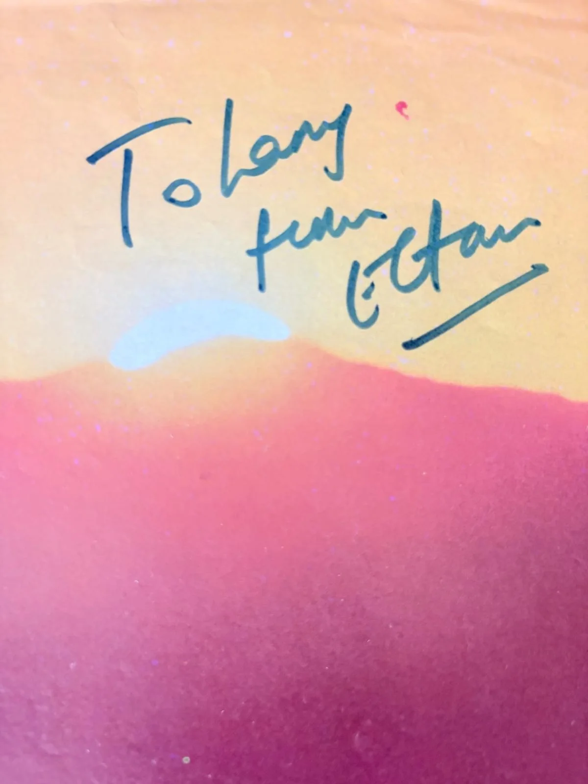 ELTON JOHN SIGNED AUTOGRAPHED 11X14 MAGAZINE PAGE YELLOW BRICK ROAD VINTAGE PSA, image 2