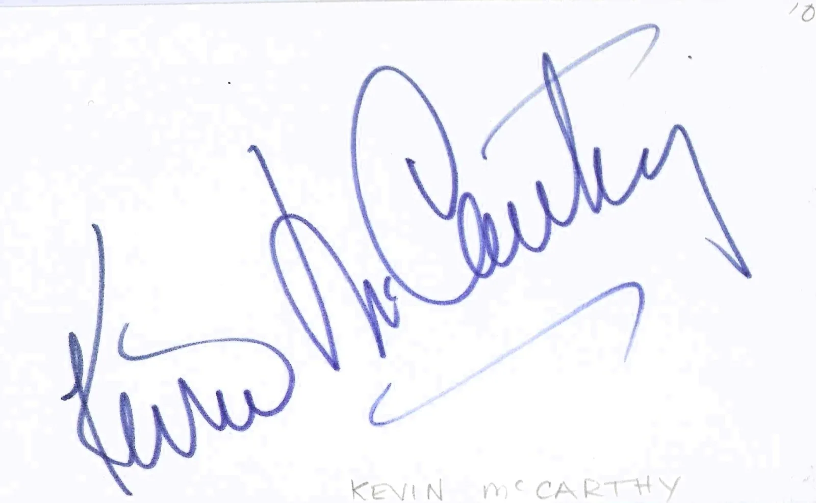Kevin McCarthy, Dana Wynter — INVASION OF THE BODY SNATCHERS ... KEVIN McCARTHY & DANA WYNTER with UACC COA, изображение 3