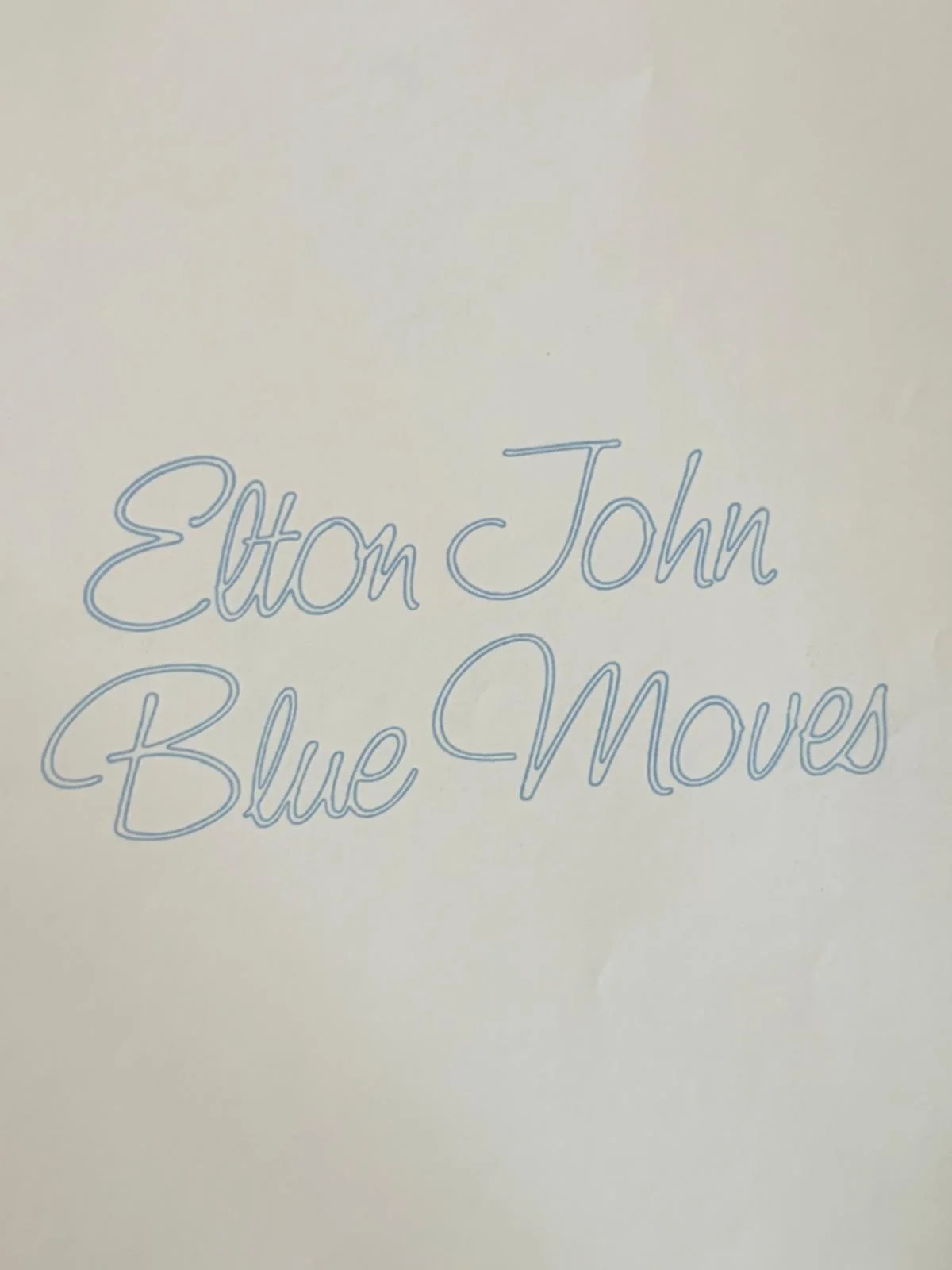 ELTON JOHN SIGNED AUTOGRAPHED POSTER THE ROCKET MAN BLUE MOVES VINTAGE PSA, image 4