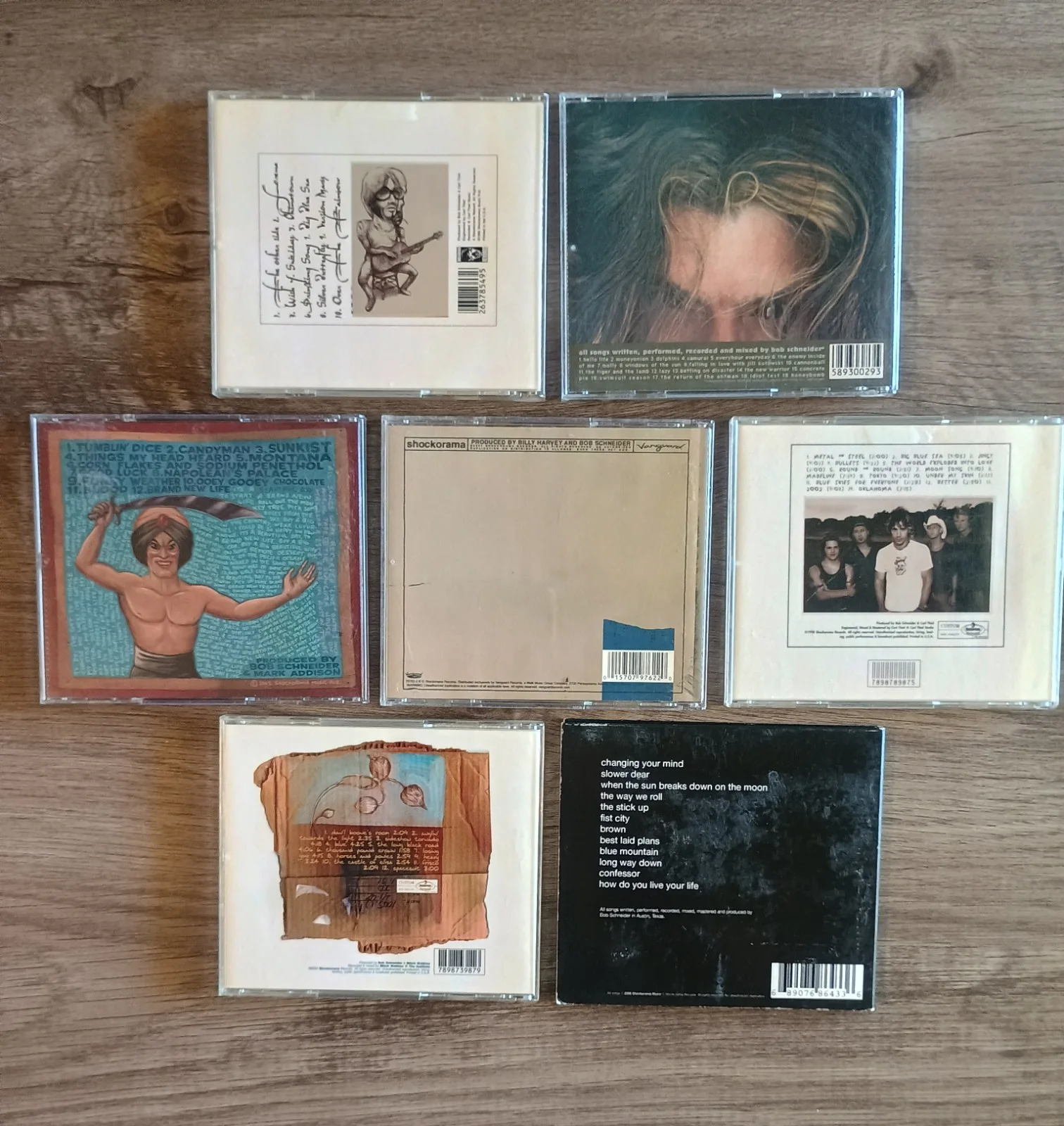 BOB SCHNEIDER 7 CD Lot SIGNED Autographed Onion Trees End Of World Sun Down rare, изображение 5