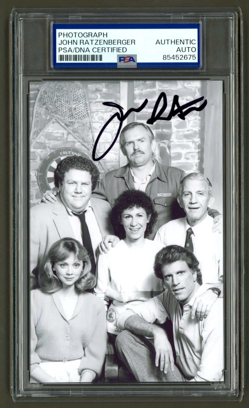 John Ratzenberger — John Ratzenberger Signed Photo (PSA) Cliff Mail Carrier Cheers Cast Actor Auto