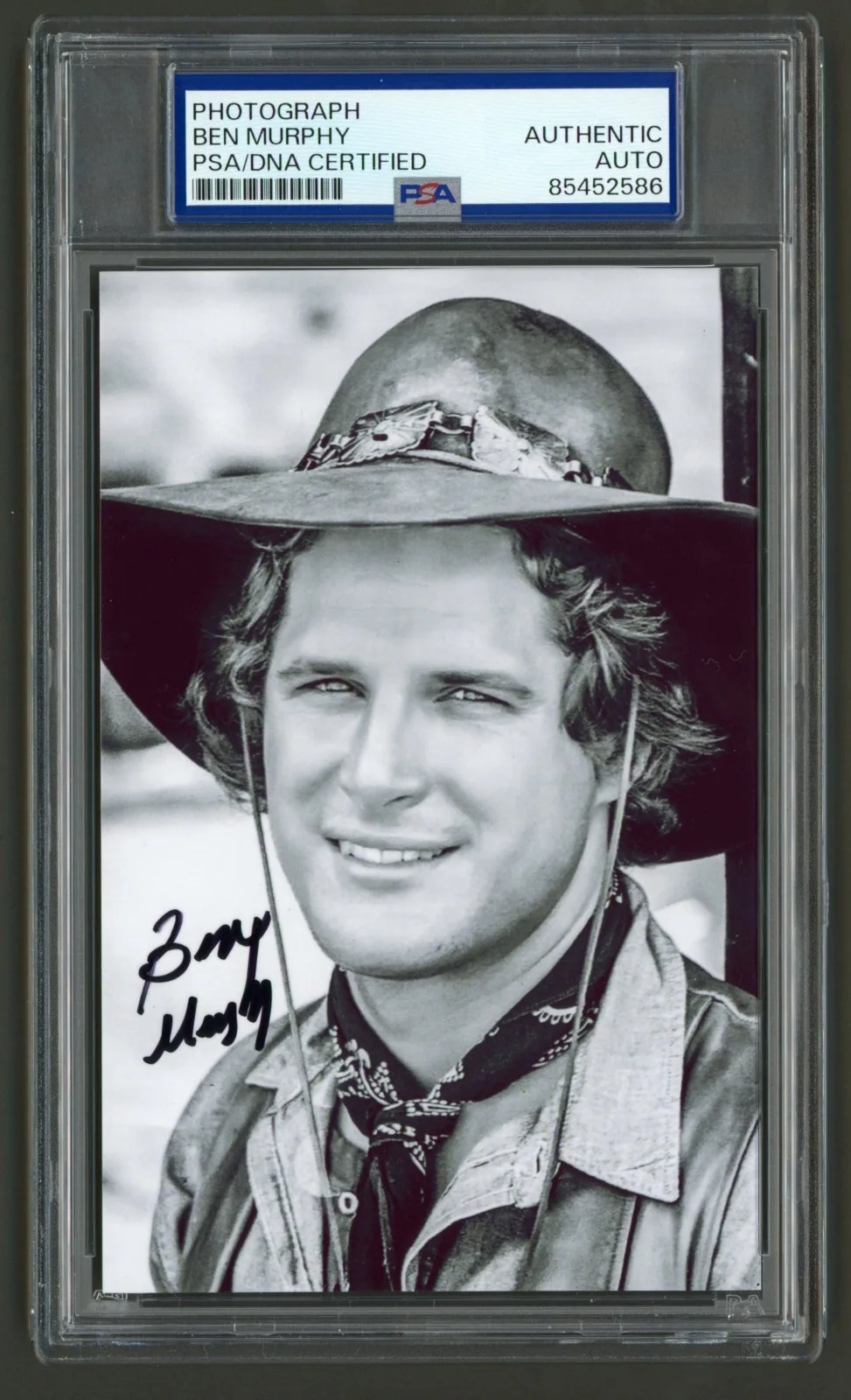 Ben Murphy — Ben Murphy Signed Photo (PSA) Kid Curry Alias Smith and Jones Western TV Actor