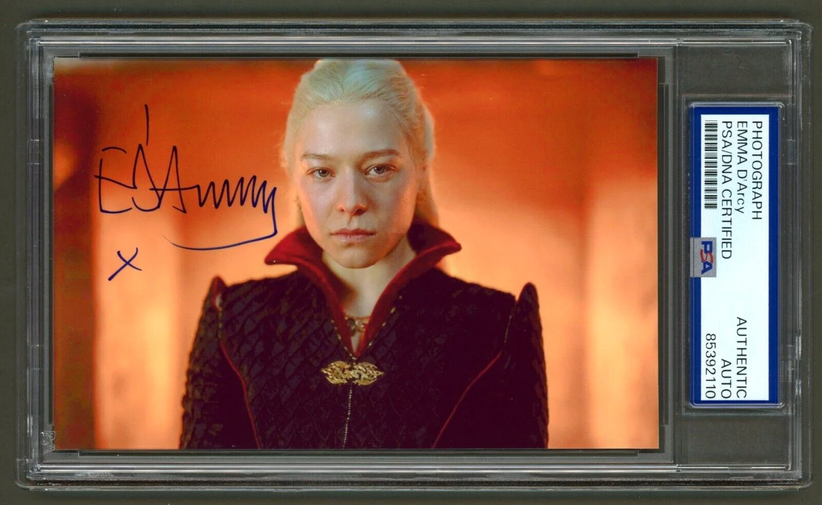 Emma D'Arcy — Emma D'Arcy Signed Photo (PSA) House of the Dragon Rhaenyra Targaryen Actor