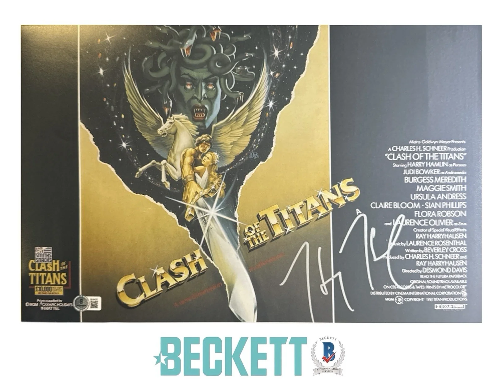 Harry Hamlin — Harry Hamlin Autograph Signed 11x17 Clash of the Titans Photo Poster Beckett COA