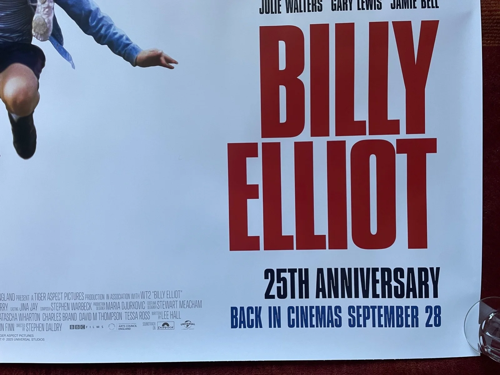 BILLY ELLIOT (2000) 25th Anniversary Release Original UK Quad Movie Poster, image 5