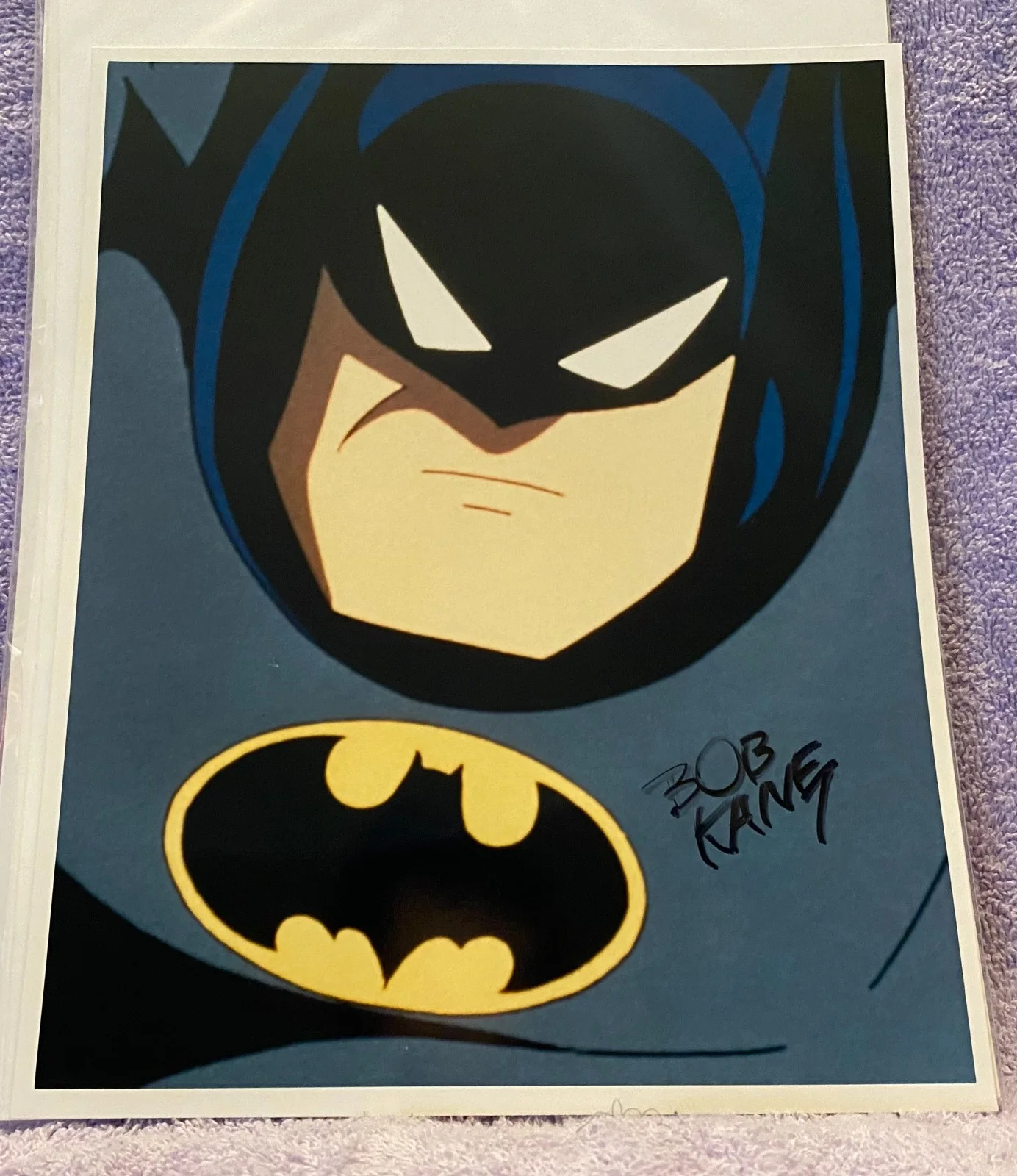 Bob Kane — Bob Kane Batman Animated Series Signed 8x10 photo with COA Joker Bane DC Comics, image 2