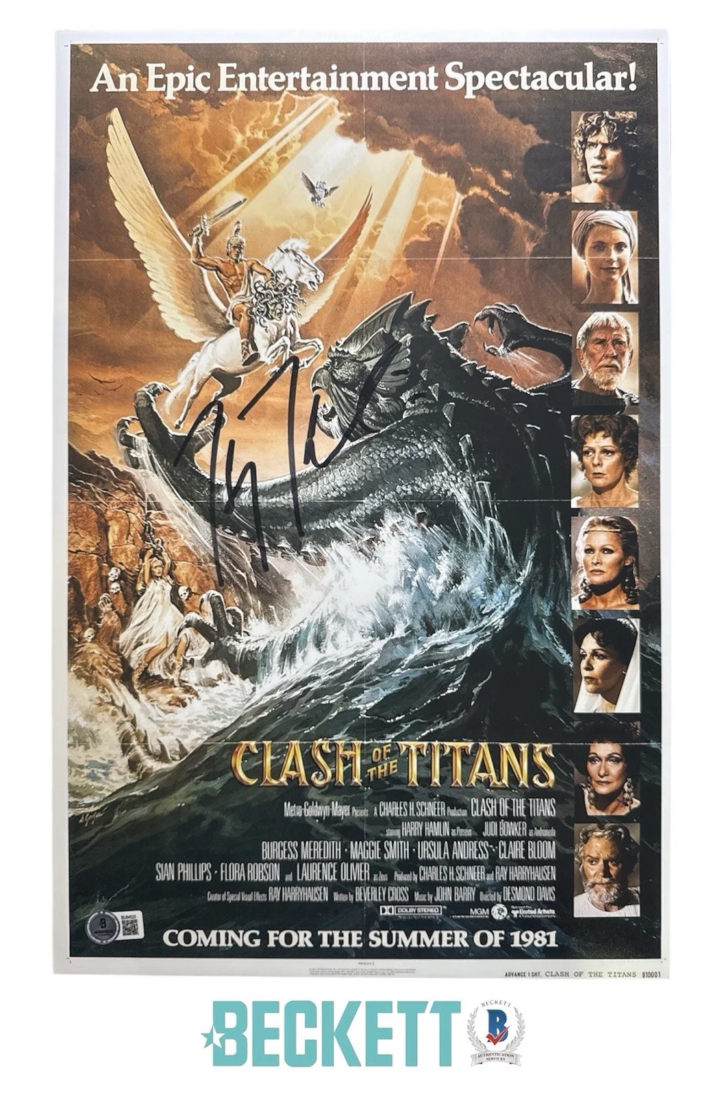 Harry Hamlin — Harry Hamlin Autograph Signed 11x17 Clash of the Titans Photo Poster Beckett COA