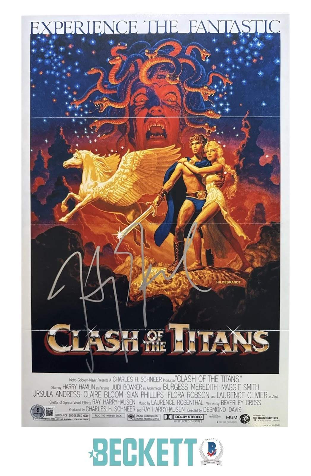Harry Hamlin — Harry Hamlin Autograph Signed 11x17 Clash of the Titans Photo Poster Beckett COA