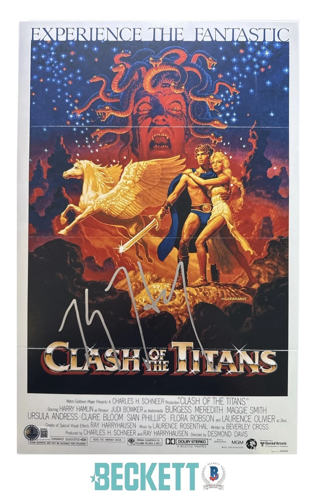 Harry Hamlin — Harry Hamlin Autograph Signed 11x17 Clash of the Titans Photo Poster Beckett COA