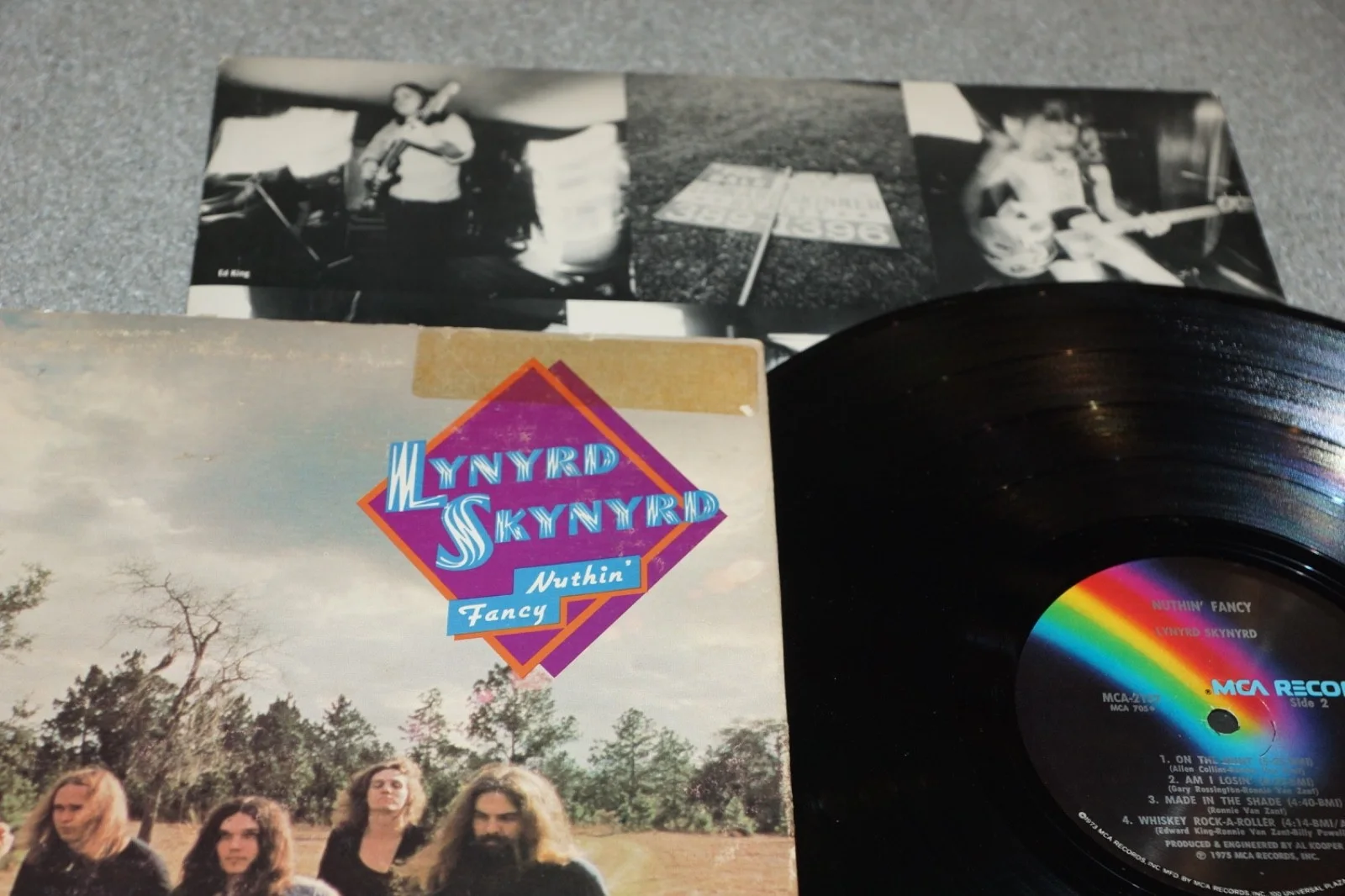 ARTIMUS PYLE Signed LYNYRD SKYNYRD Nuthin Fancy Vinyl LP + JSA COA WA445795, изображение 4