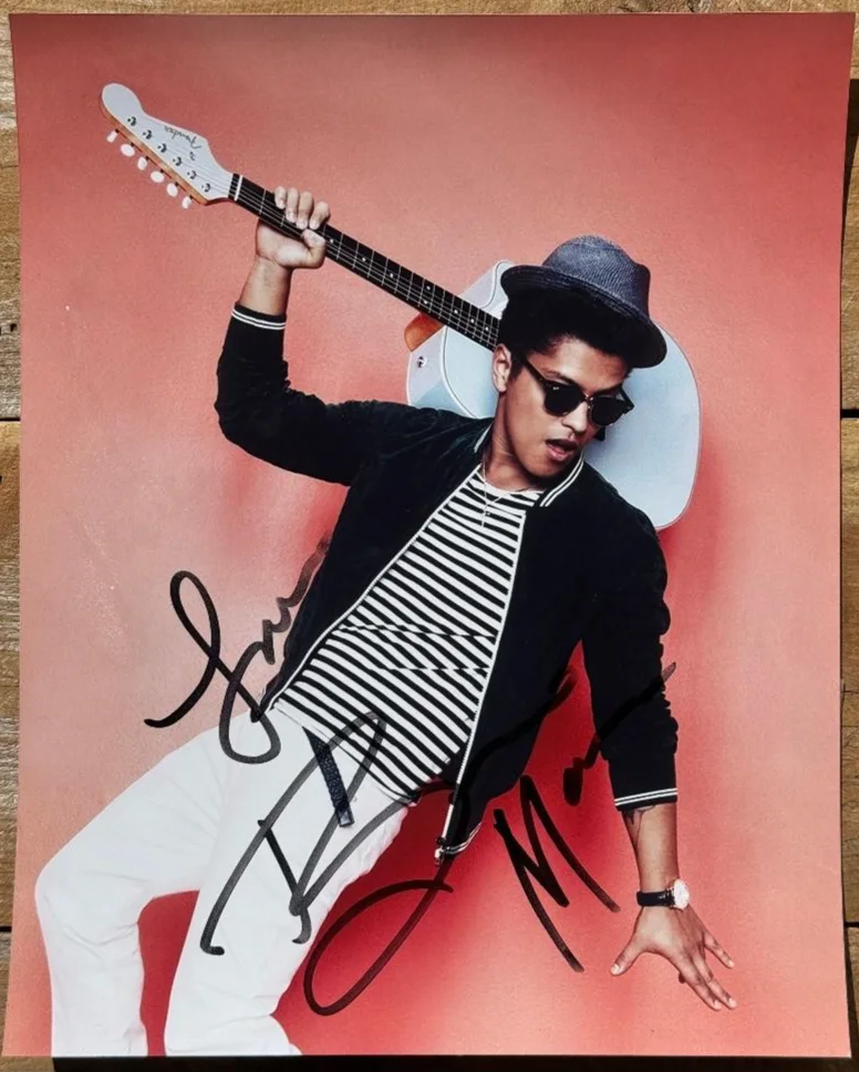 BRUNO MARS signed autographed 8x10 Photo from 2011 JSA COA, image 3