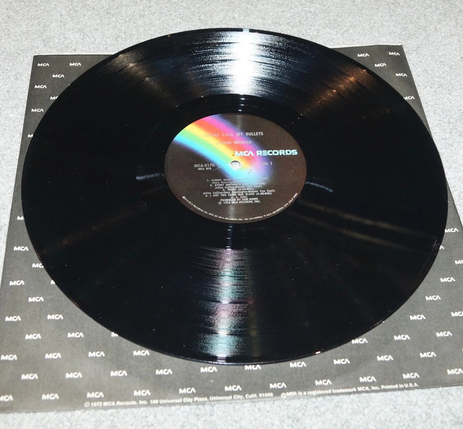 ARTIMUS PYLE Signed LYNYRD SKYNYRD Gimme Back Bullets Vinyl LP + JSA COA WA5799, изображение 5