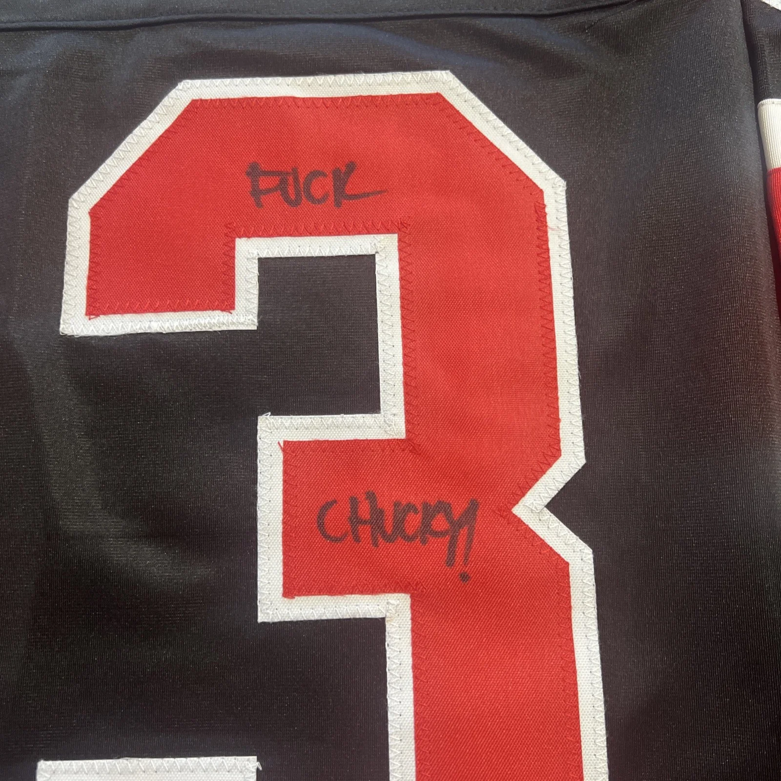 Ari Lehman — Ari Lehman Signed Jason Voorhees Hockey Jersey Friday The 13th w/ COA Beckett, изображение 4