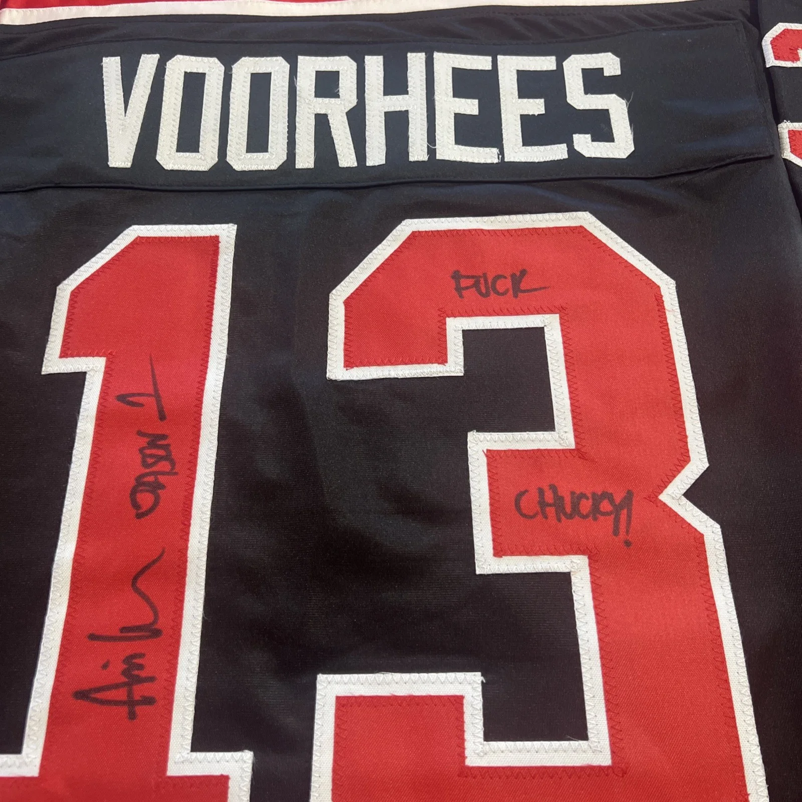 Ari Lehman — Ari Lehman Signed Jason Voorhees Hockey Jersey Friday The 13th w/ COA Beckett, изображение 5