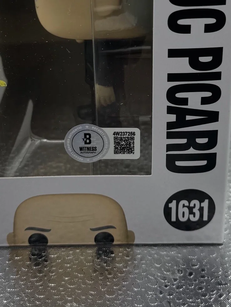 Patrick Stewart — PATRICK STEWART SIGNED STAR TREK JEAN-LUC PICARD FUNKO POP BAS BECKETT 4, изображение 5