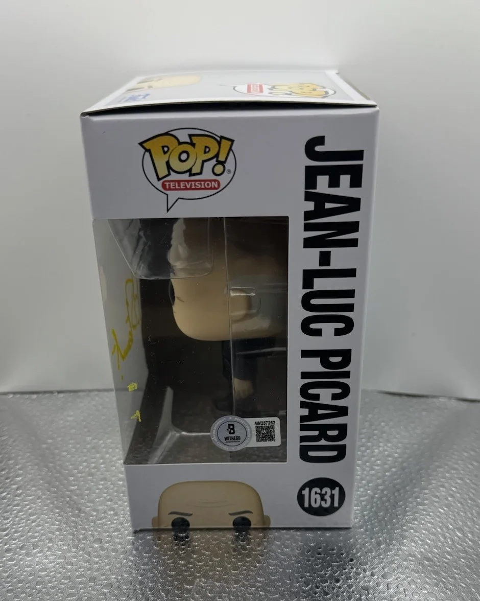 Patrick Stewart — PATRICK STEWART SIGNED STAR TREK JEAN-LUC PICARD FUNKO POP BAS BECKETT 6, изображение 4