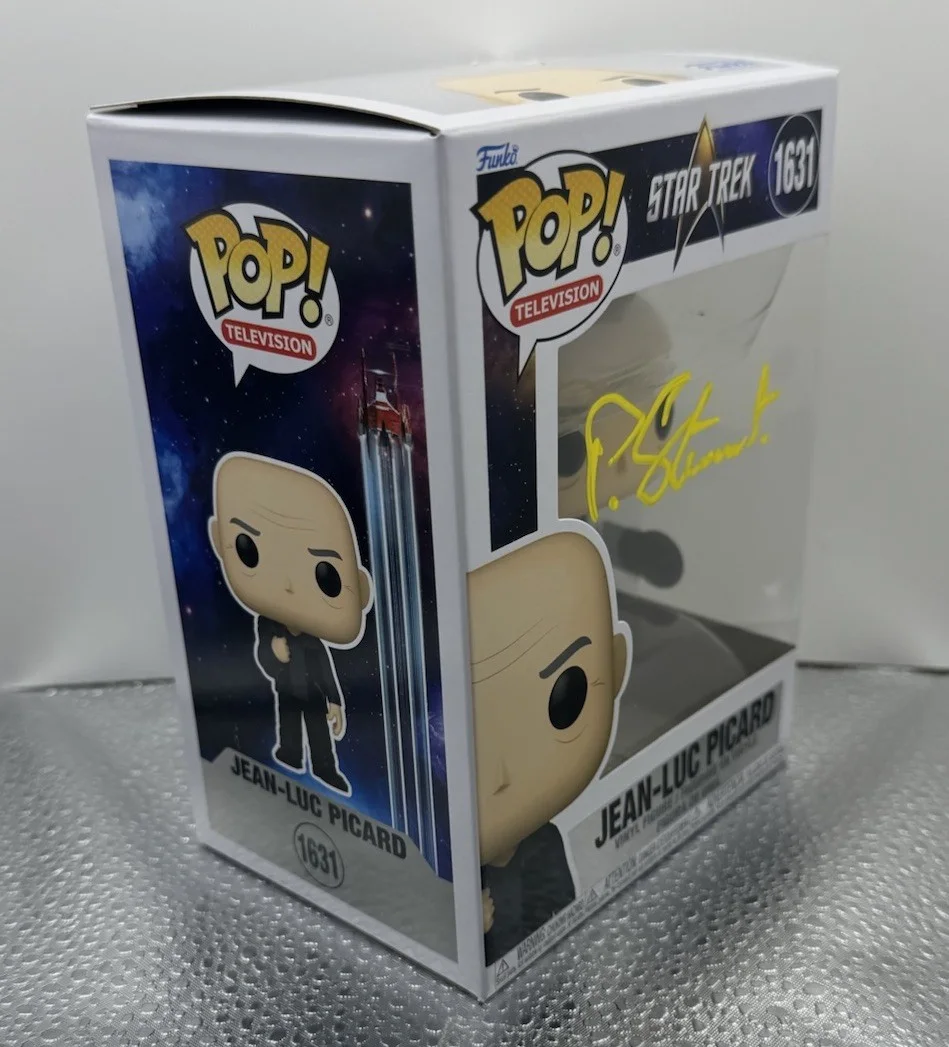 Patrick Stewart — PATRICK STEWART SIGNED STAR TREK JEAN-LUC PICARD FUNKO POP BAS BECKETT 5, изображение 2