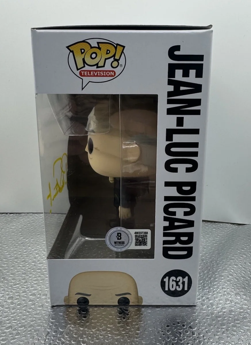 Patrick Stewart — PATRICK STEWART SIGNED STAR TREK JEAN-LUC PICARD FUNKO POP BAS BECKETT, изображение 4