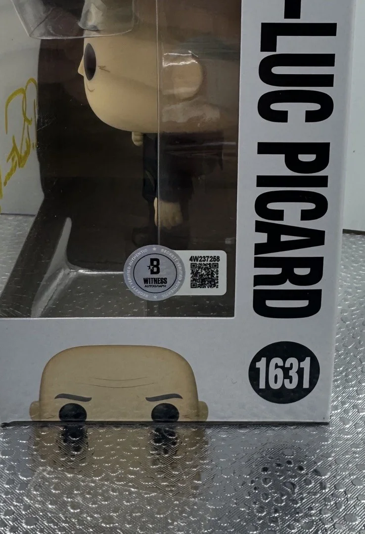 Patrick Stewart — PATRICK STEWART SIGNED STAR TREK JEAN-LUC PICARD FUNKO POP BAS BECKETT, изображение 5