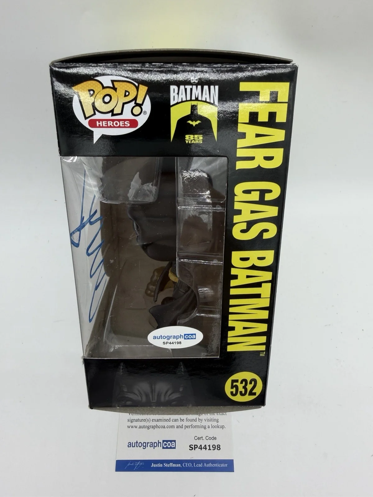 Christian Bale — Christian Bale signed Batman Fear Gas Funko Pop 532 Not Prince Christopher Nolan, image 3