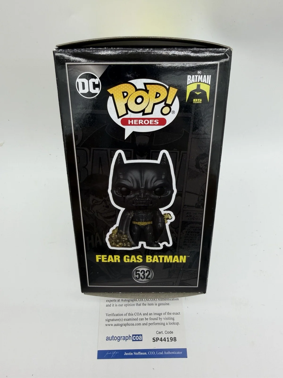 Christian Bale — Christian Bale signed Batman Fear Gas Funko Pop 532 Not Prince Christopher Nolan, image 5