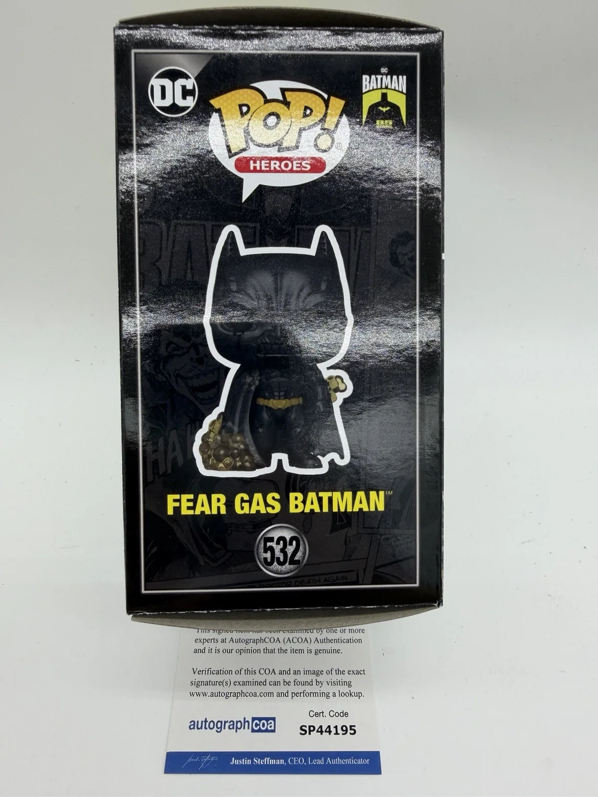 Christian Bale — Christian Bale signed Batman Fear Gas Funko Pop 532 Not Robert Pattinson Zendeya, image 5