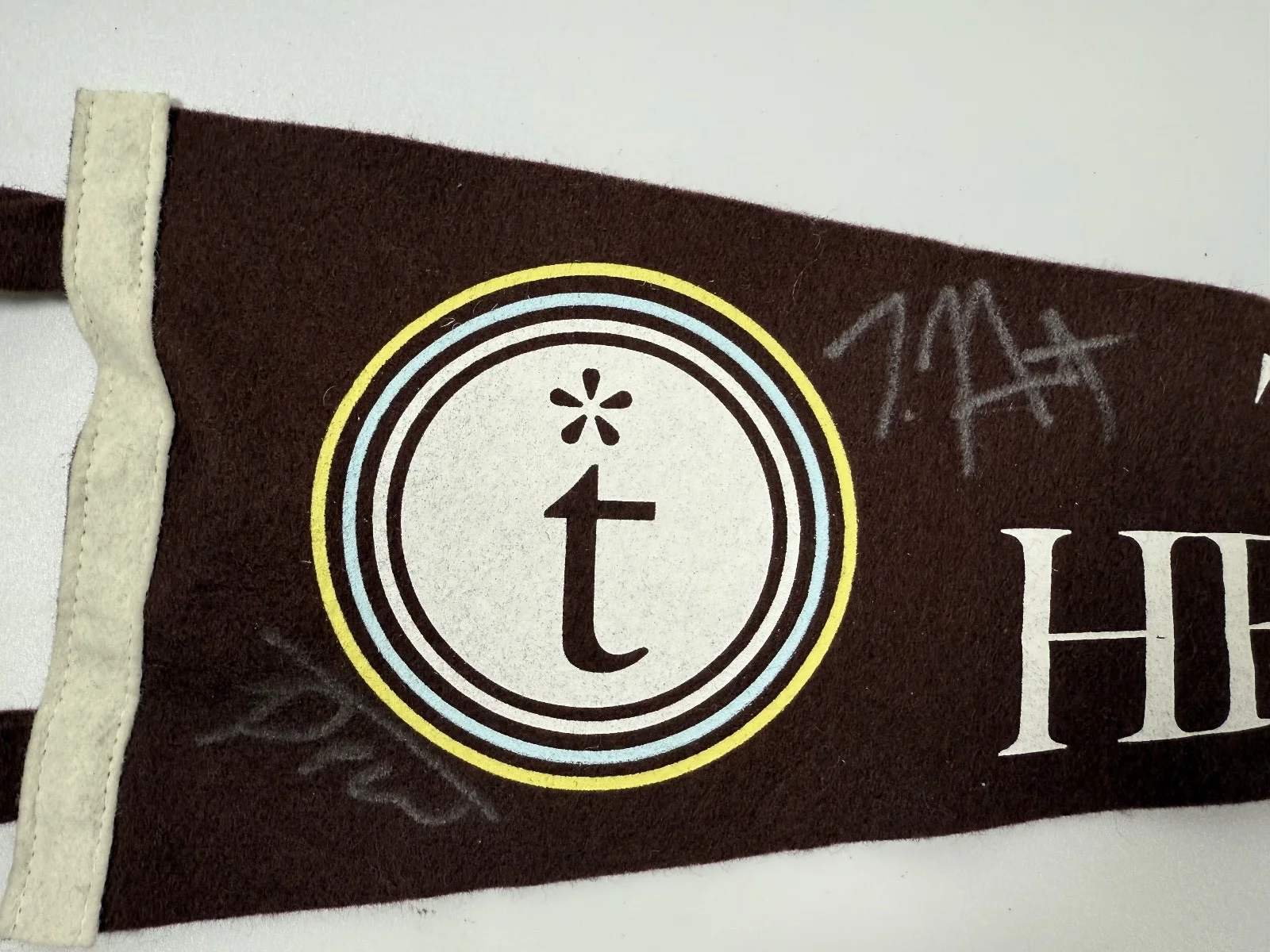 Tall Heights Music Band Signed Felt Pennant Tim Harrington Paul Wright Auto, image 2
