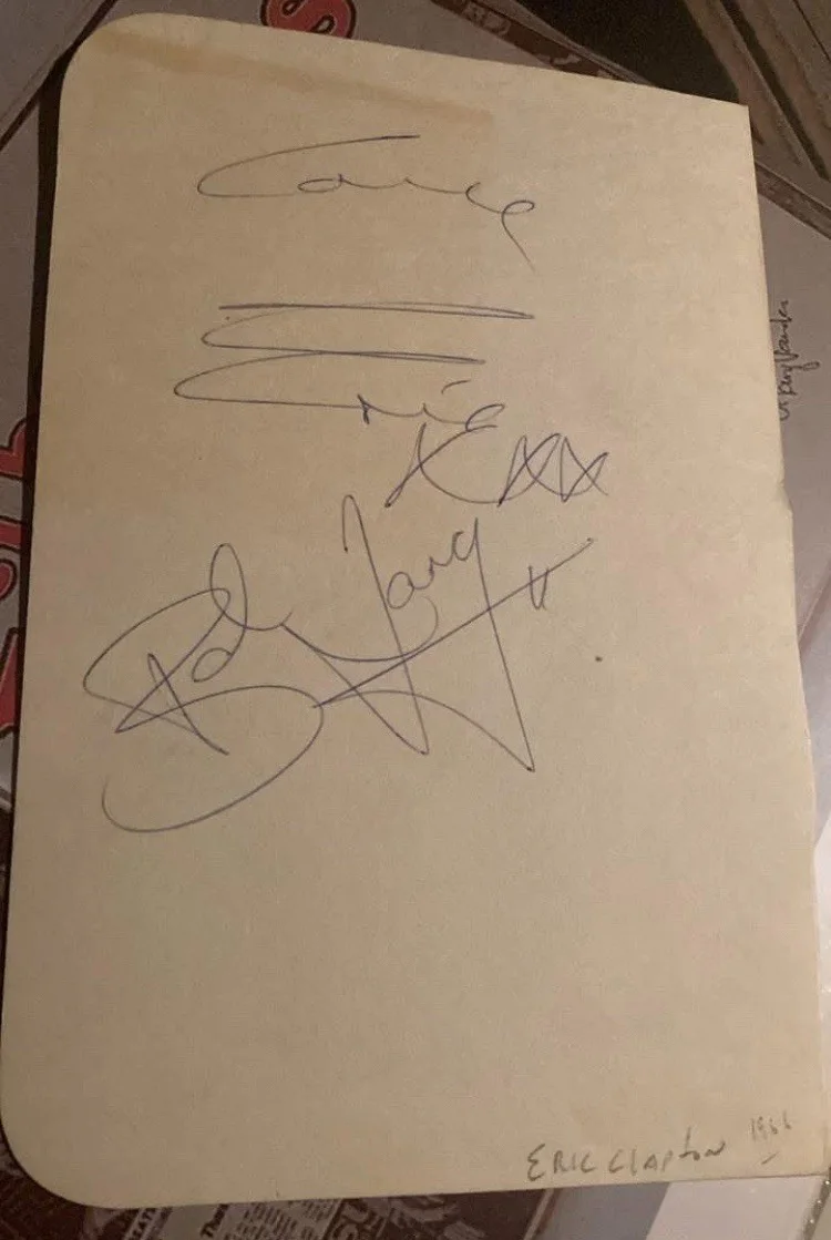 Hand Signed Notebook Page by Eric Stewart & Bob Lang from Mindbenders, image 2