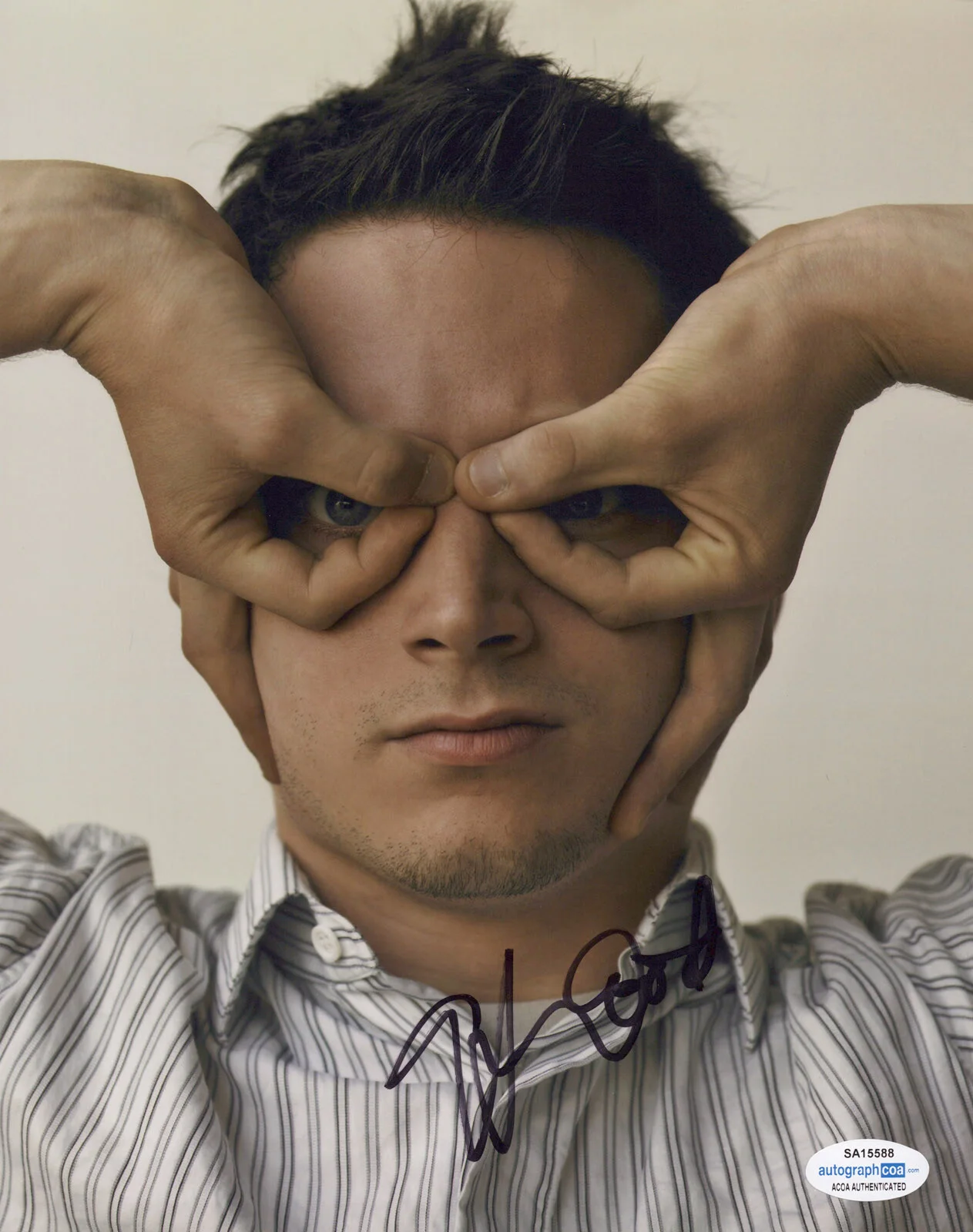 ELIJAH WOOD — Elijah Wood signed Auto 8x10 Photo c READY OR NOT Lord of The Rings ACOA COA, изображение 3
