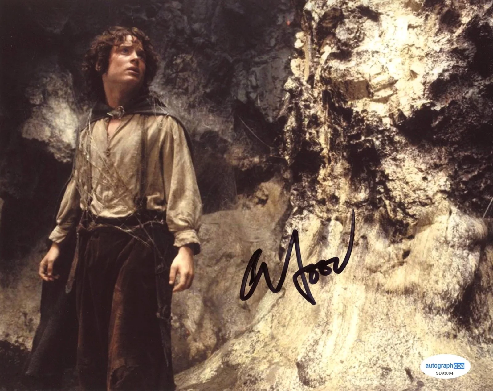ELIJAH WOOD — Elijah Wood signed "LORD OF THE RINGS" 8x10 Photo j EXACT PROOF Frodo ACOA COA, изображение 4