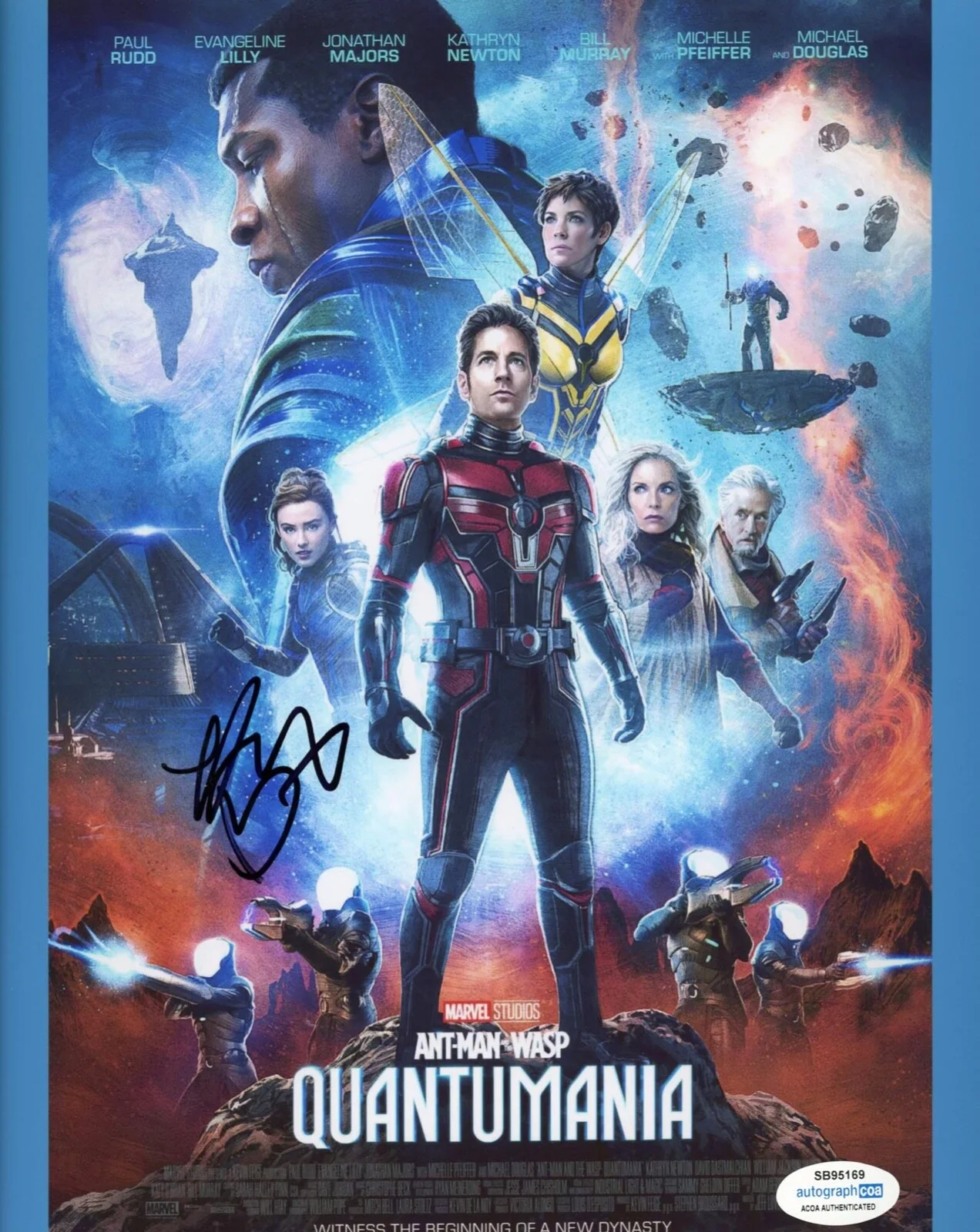 KATHRYN NEWTON — Kathryn Newton signed "ANTMAN WASP QUANTUMANIA" 8x10 Photo EXACT PROOF b ACOA, изображение 4