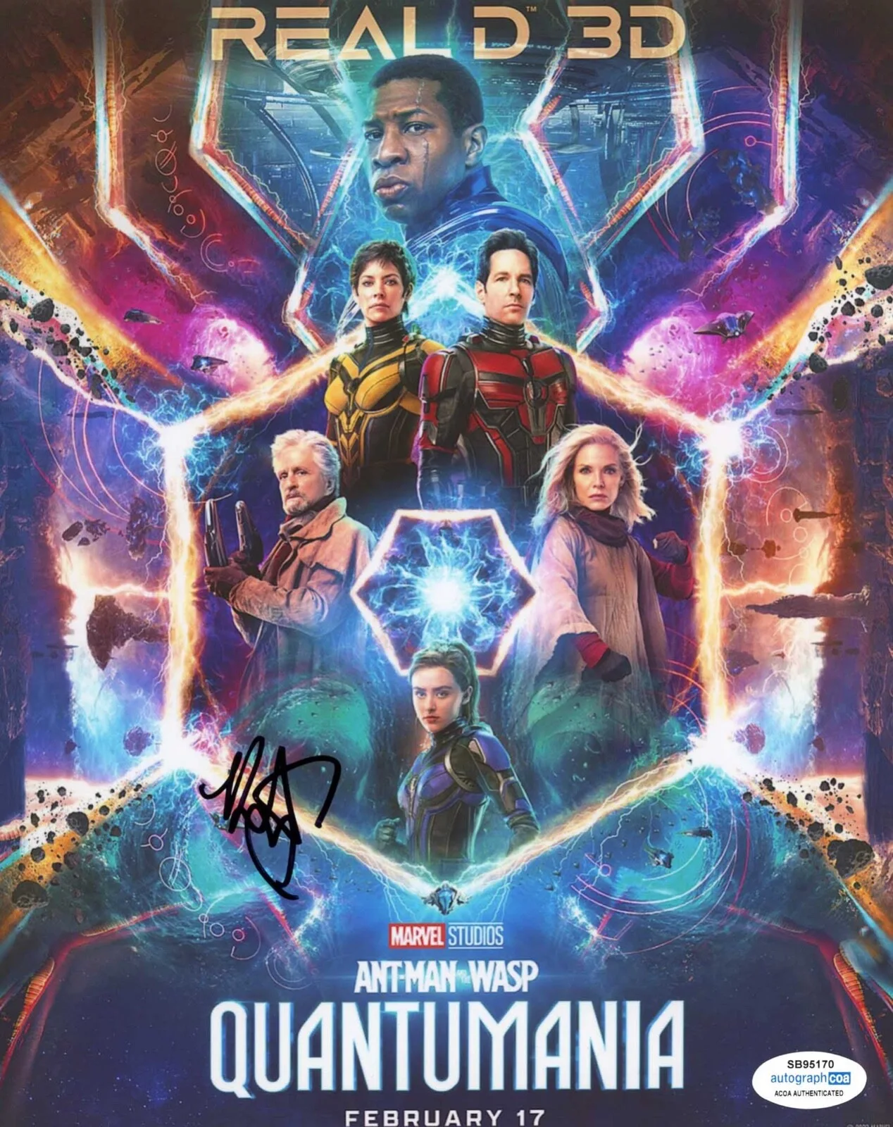 KATHRYN NEWTON — Kathryn Newton signed "ANTMAN WASP QUANTUMANIA" 8x10 Photo EXACT PROOF c ACOA, изображение 4
