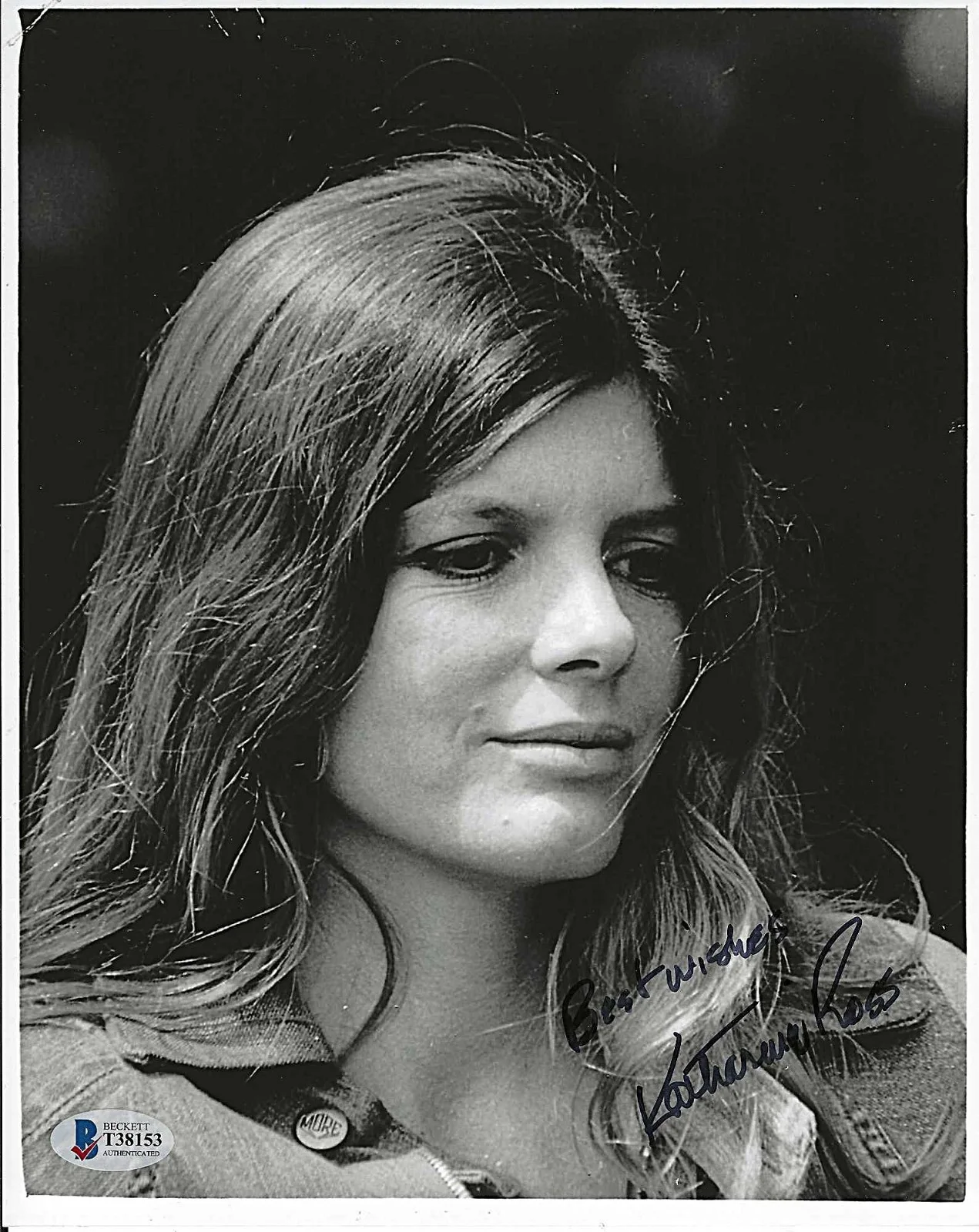 KATHARINE ROSS — KATHARINE ROSS ACTRESS HAND SIGNED PHOTO 8x10 BECKETT