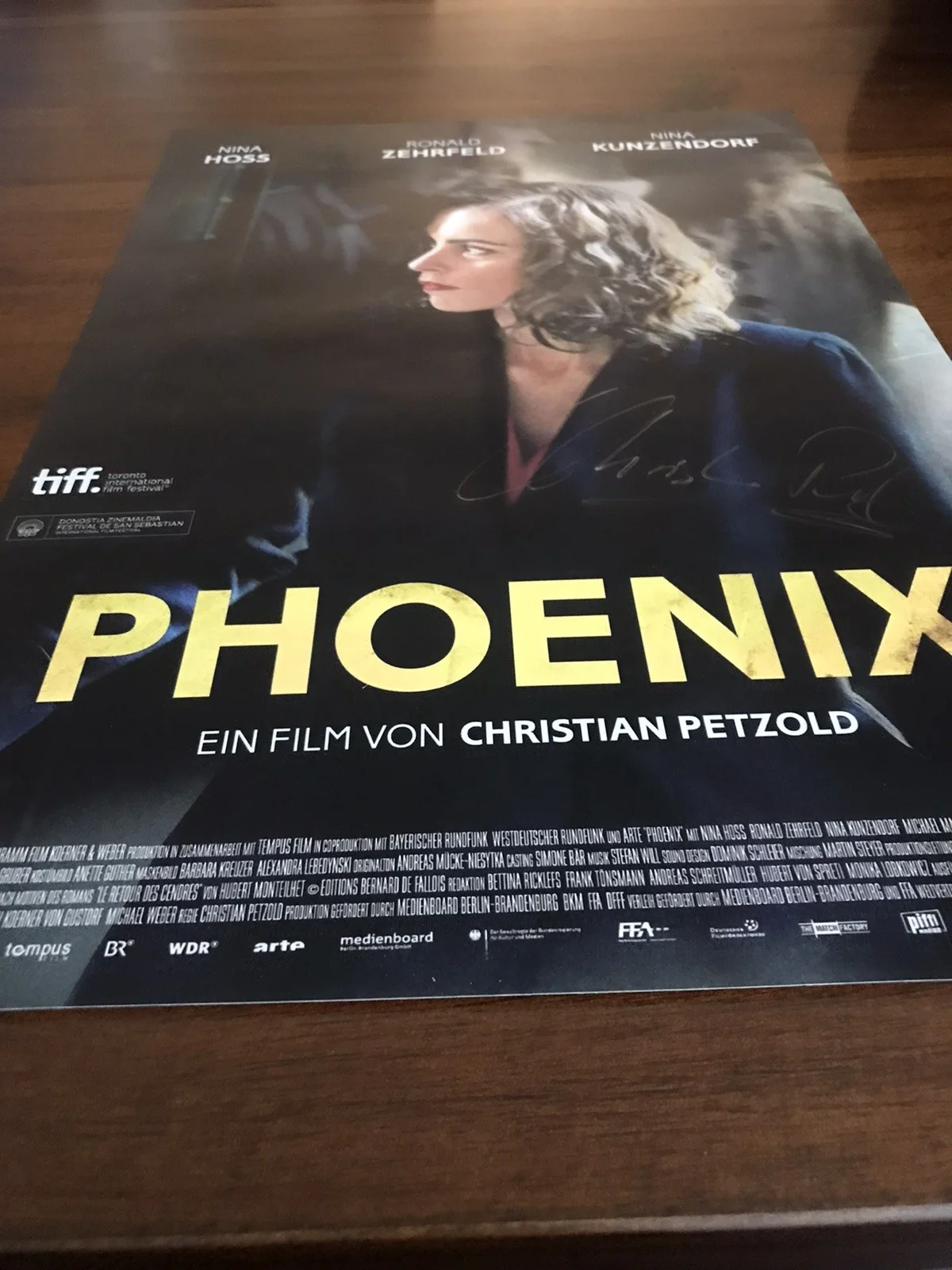 Christian Petzold — Christian Petzold SIGNED Phoenix Poster High Quality Glossy 12x18, Director 2014, image 2