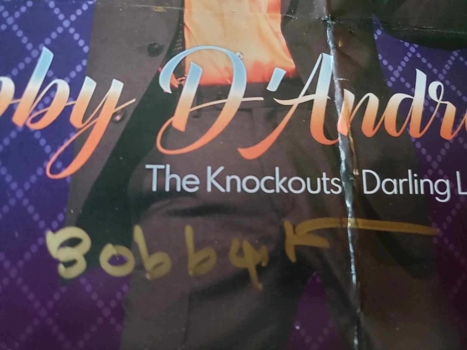 GUARANTEED VG signed bobby d'andrea Knockouts-DARLING LORRAINE 8" by 10" PHOTO, image 2