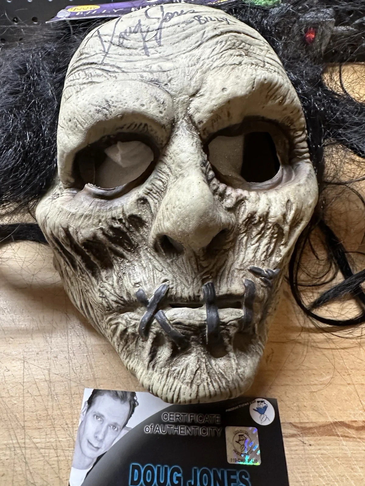 Billy Butcherson Hocus Pocus SIGNED DOUG JONES COA Spirit Halloween, изображение 3