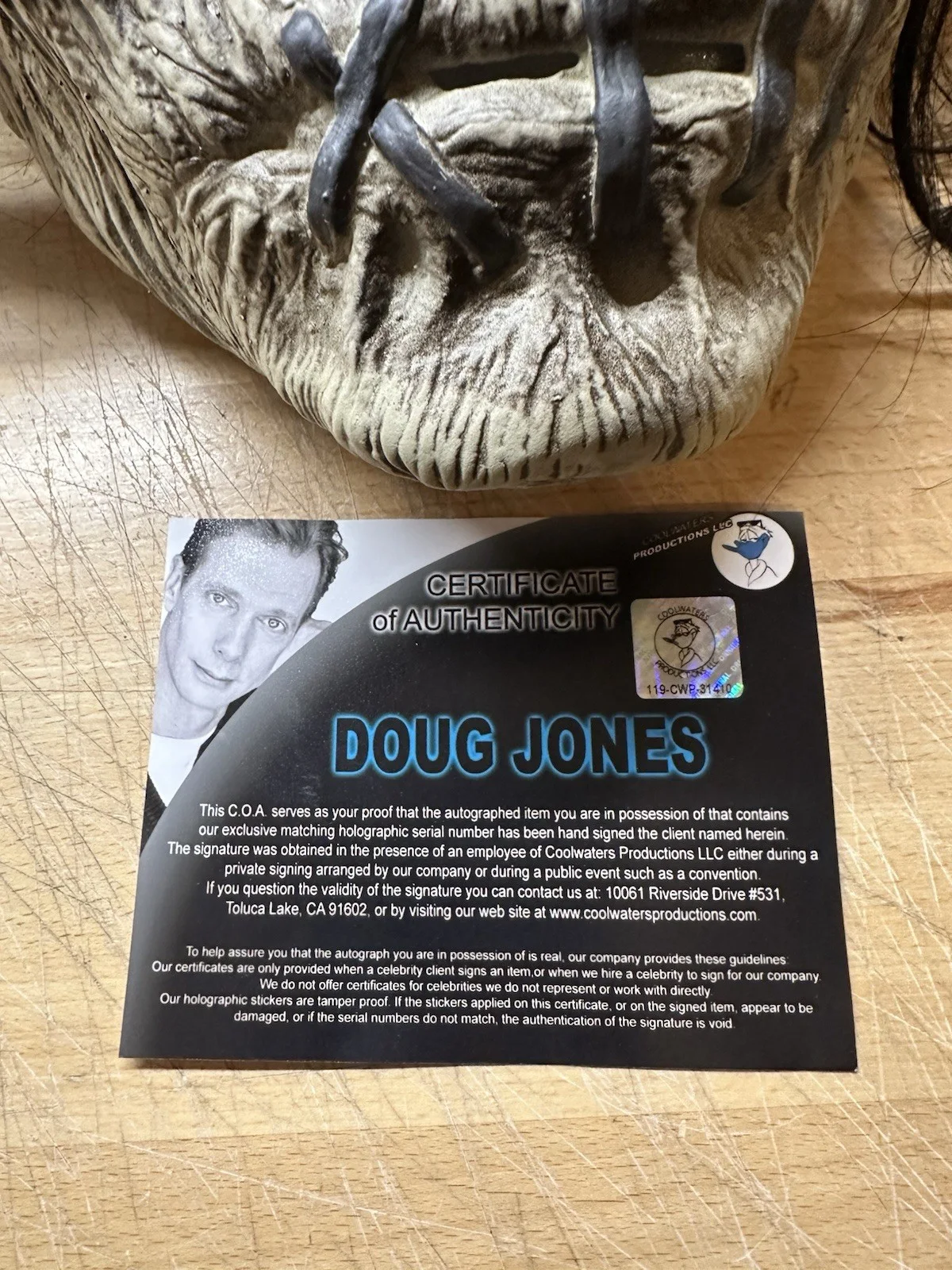 Billy Butcherson Hocus Pocus SIGNED DOUG JONES COA Spirit Halloween, изображение 4