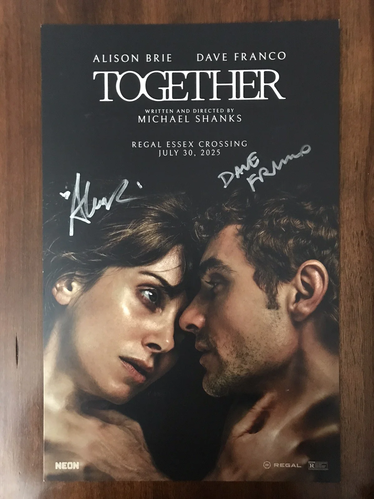 Dave Franco & Alison Brie — Dave Franco & Alison Brie SIGNED Together Poster, High Quality And Thick, 11x17