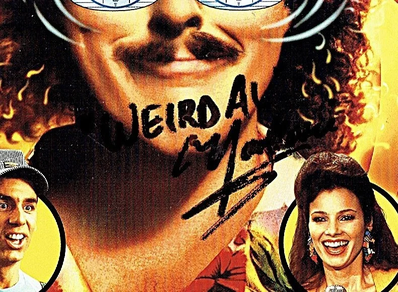 WEIRD AL YANKOVIC — WEIRD AL YANKOVIC HAND SIGNED DVD COVER 1989 COMEDY FILM UHF WITH DVD, image 2