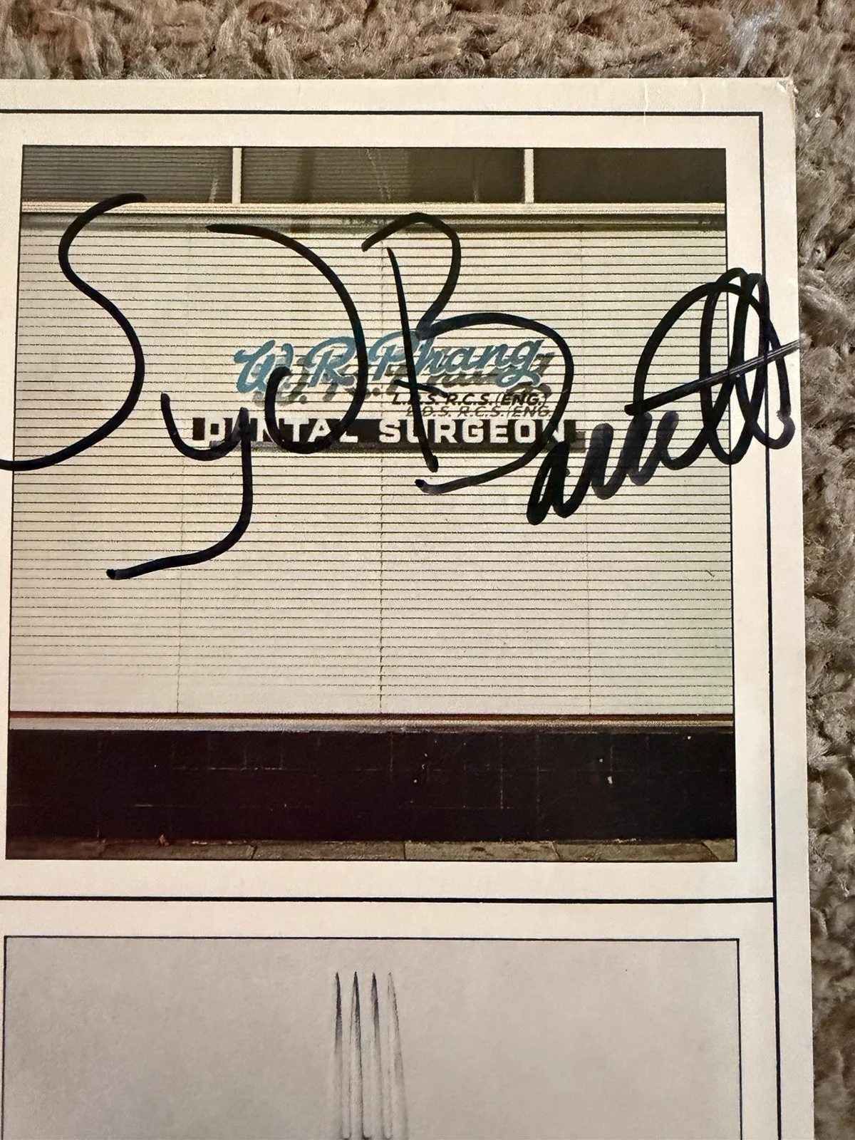Pink Floyd Original Members Autographed Vinyl NO COA, image 2