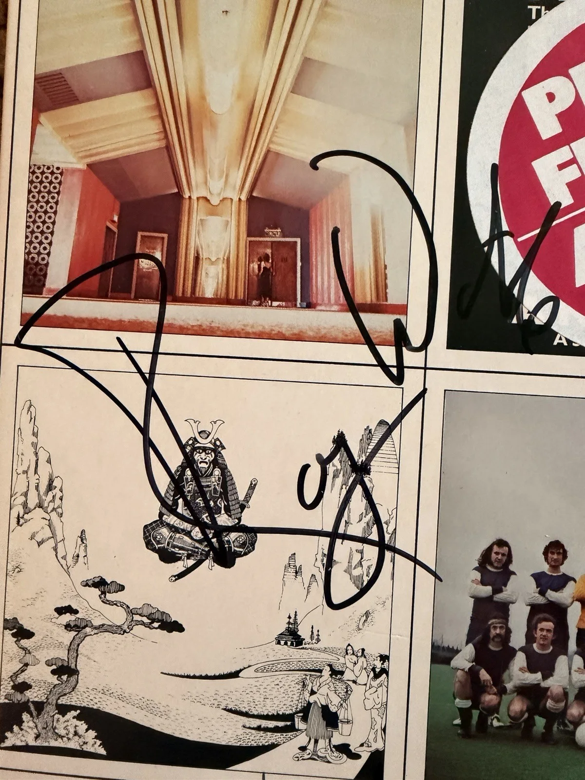 Pink Floyd Original Members Autographed Vinyl NO COA, image 3