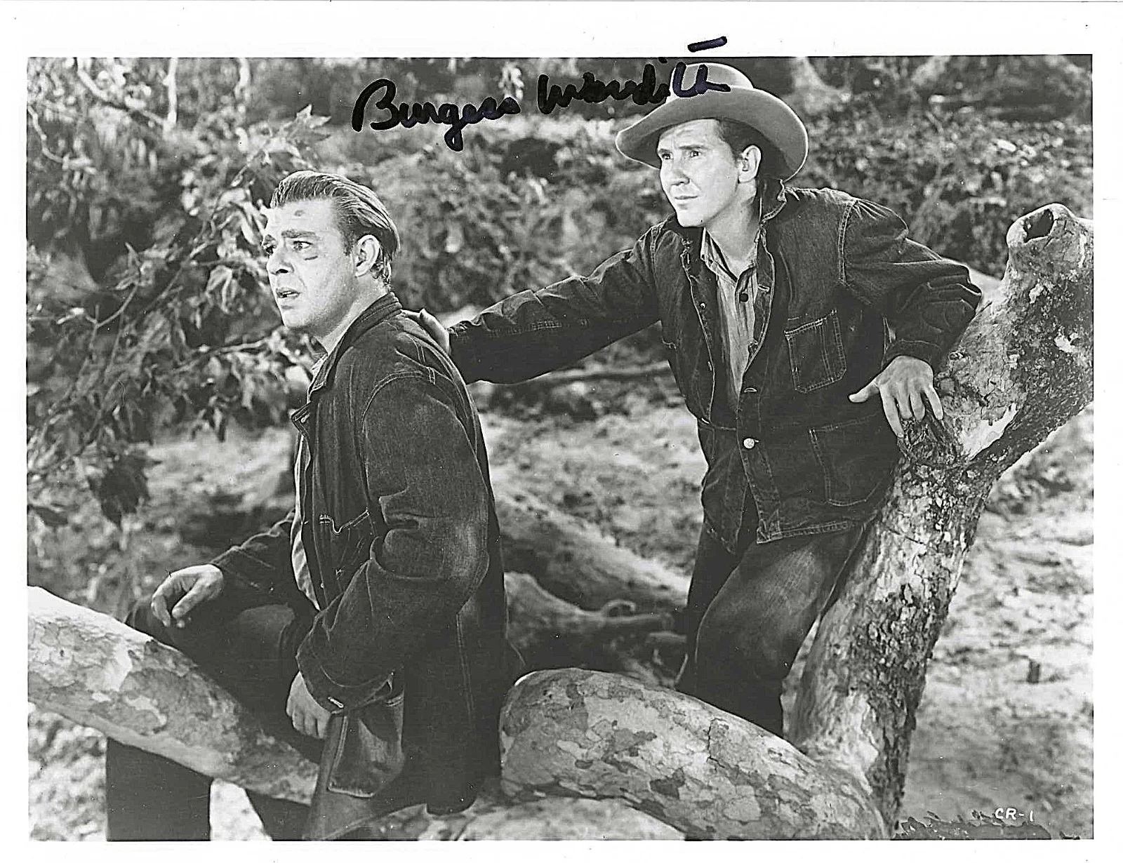 BURGESS MEREDITH — BURGESS MEREDITH HAND SIGNED PHOTO 10X8 B/W 'OF MICE AND MEN' COA