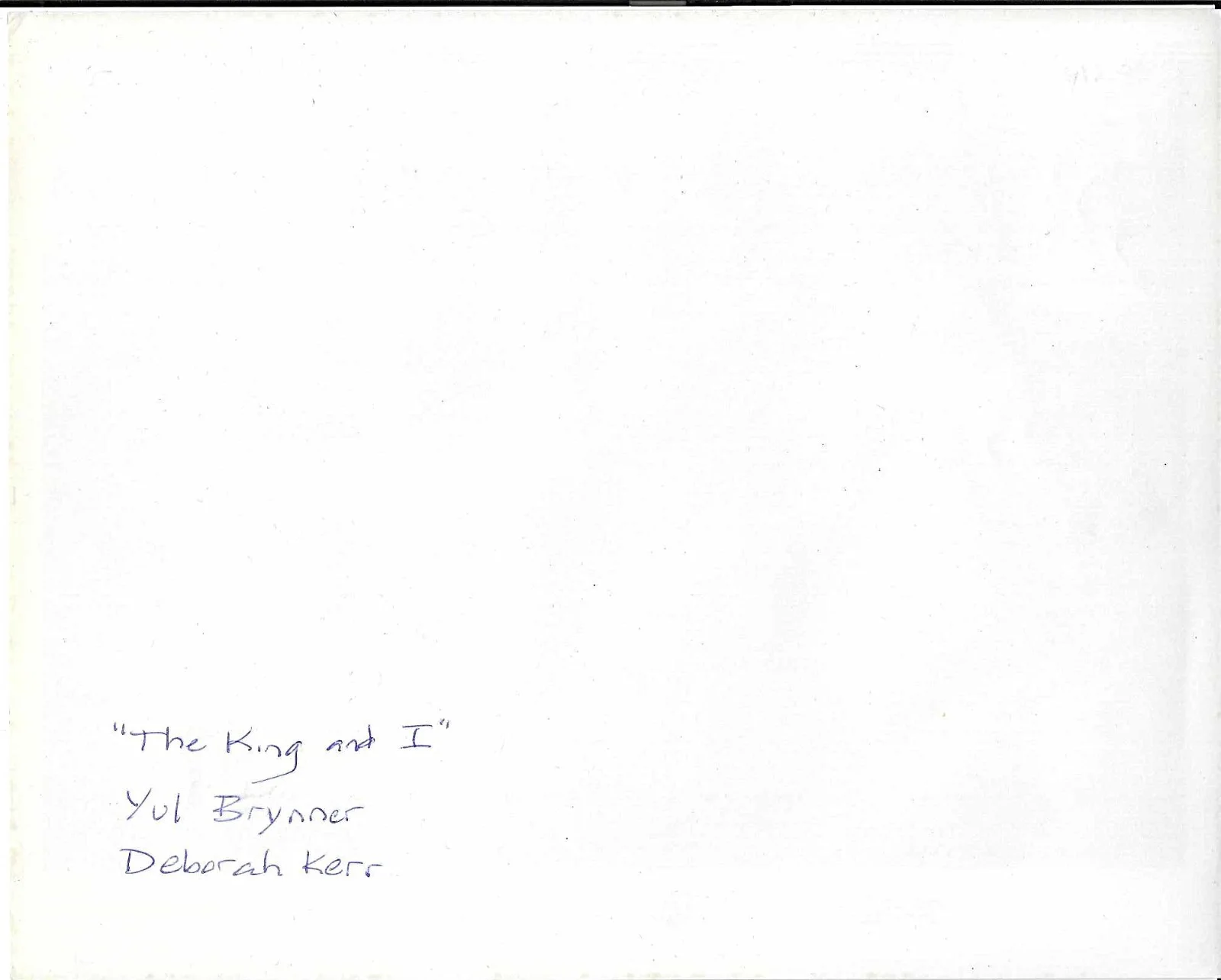 DEBORAH KERR — DEBORAH KERR HAND SIGNED 5X3 CARD WITH UNSIGNED B/W PHOTO, изображение 4