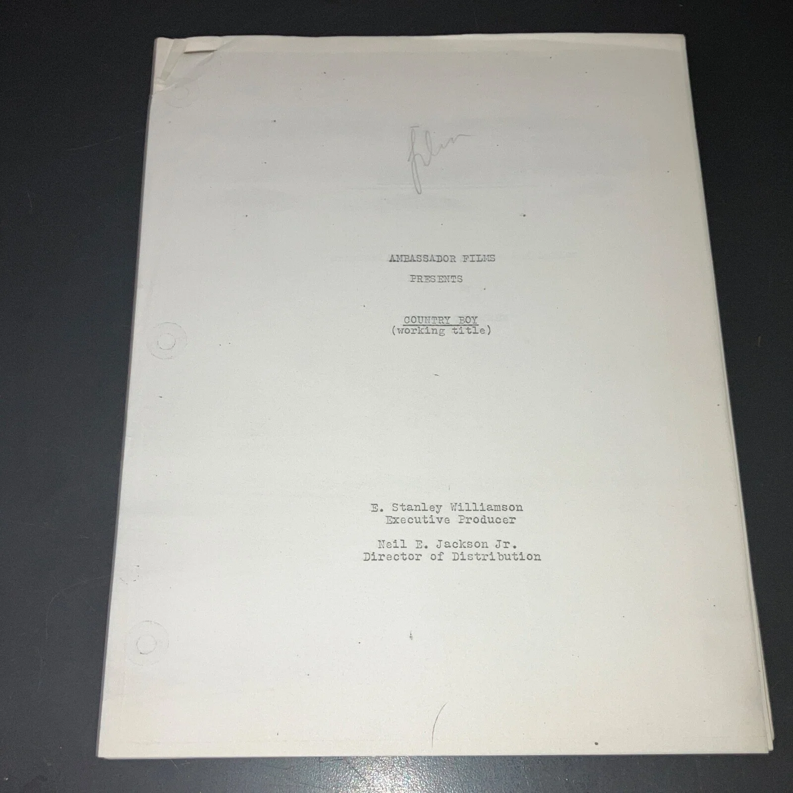 Majel Barrett, Sheb Wooley — COUNTRY BOY ( '66) Country Music Script +Contracts +Press Book +More w/COA!, изображение 3