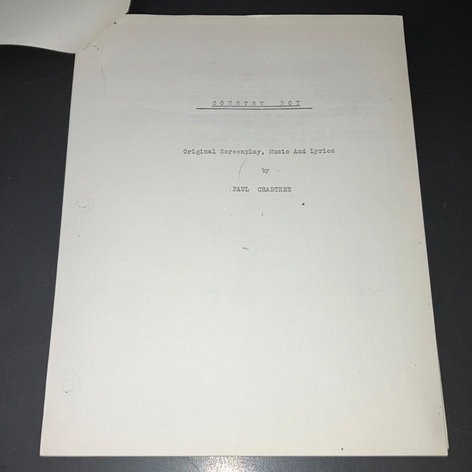 Majel Barrett, Sheb Wooley — COUNTRY BOY ( '66) Country Music Script +Contracts +Press Book +More w/COA!, изображение 4