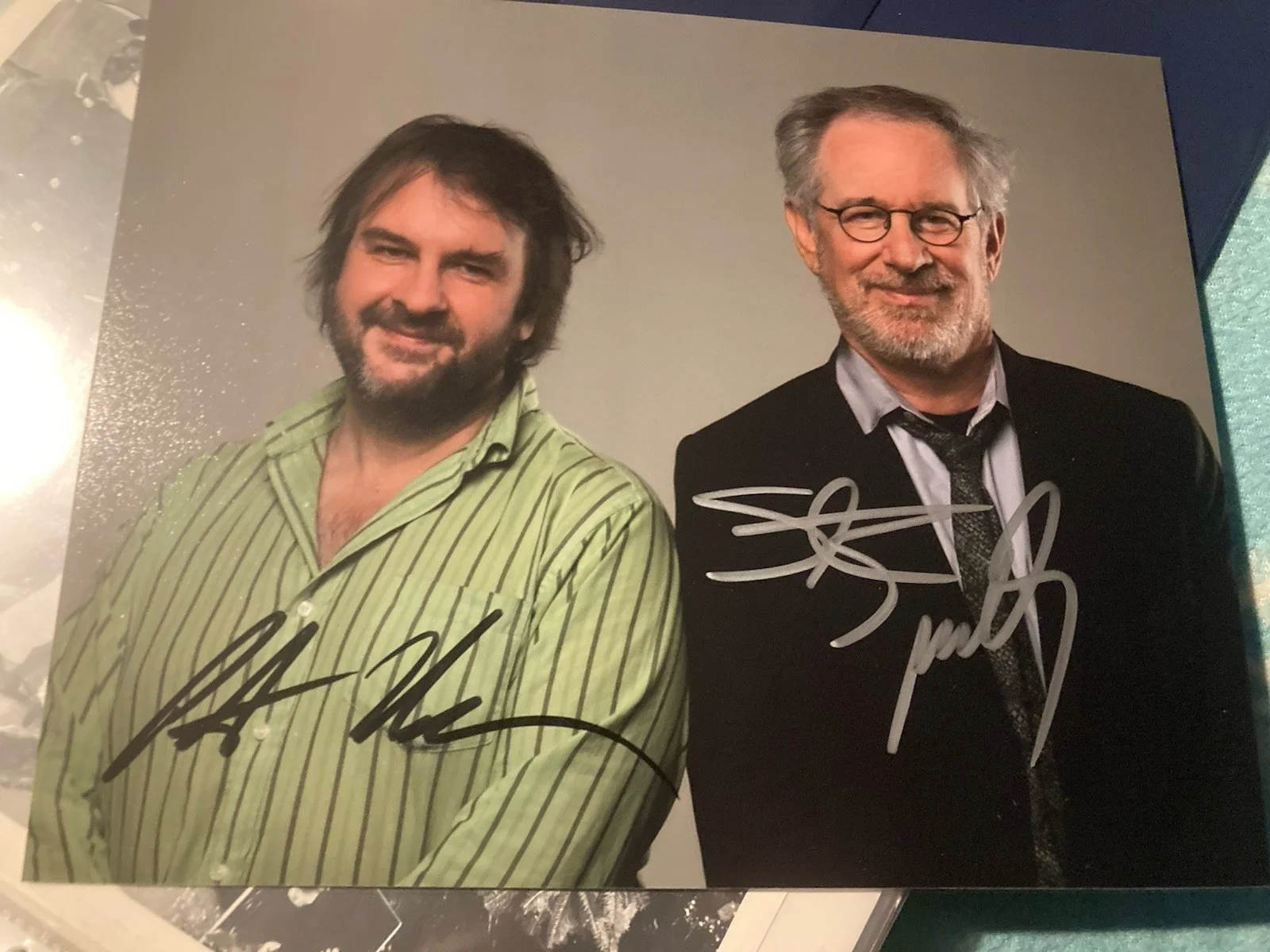 Steven Spielberg and Peter Jackson — Steven Spielberg & Peter Jackson Autographed Hand Signed 8x10 Photo (2-DAY SALE)