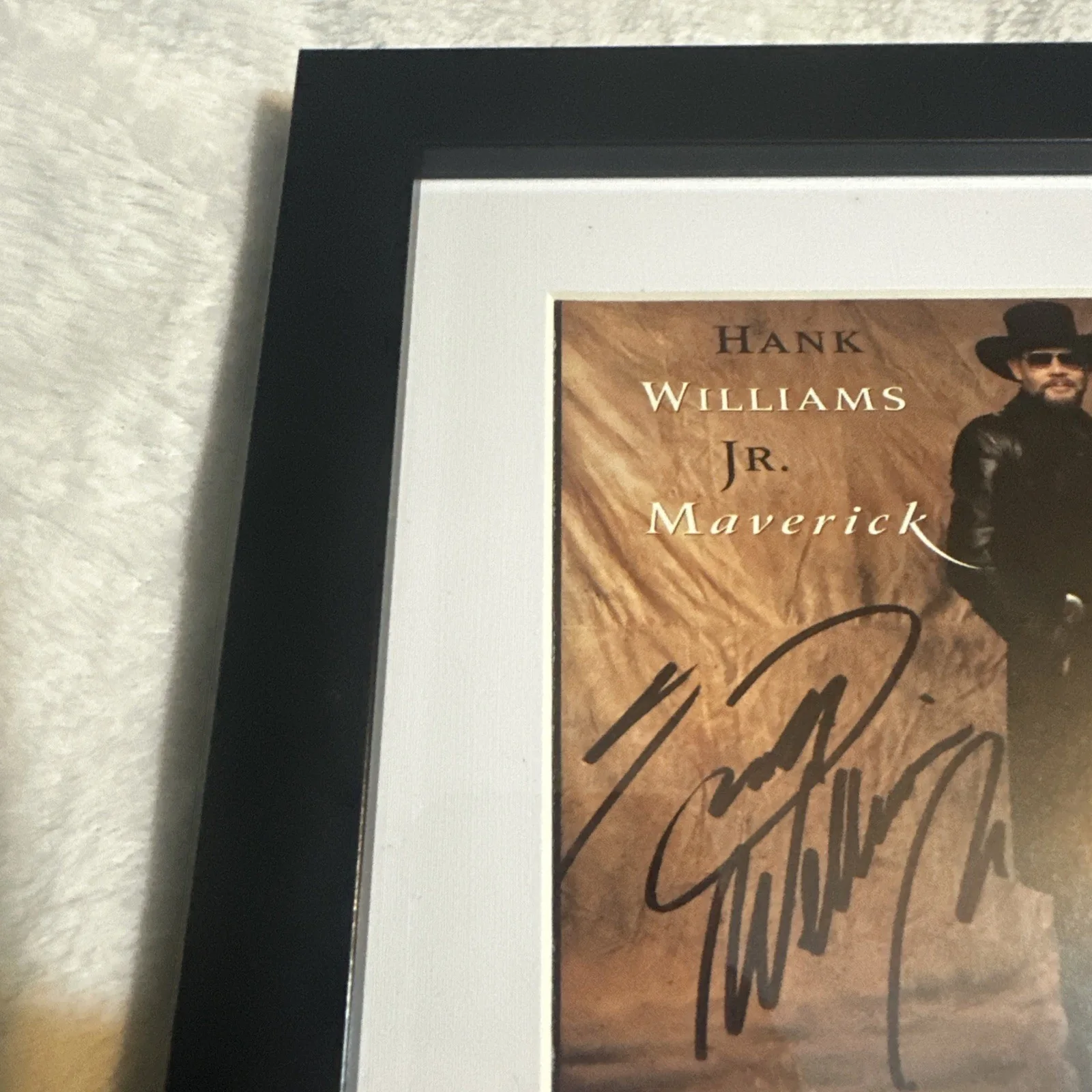 Hank Williams Jr Maverick Signed CD Framed Autographed Country Music Display, изображение 4
