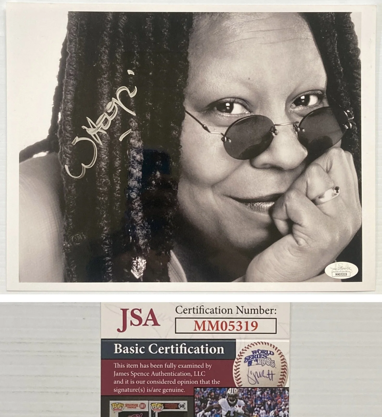 Whoopi Goldberg — EGOT Winner Whoopi Goldberg Signed Autograph 8.5x11 Photo - JSA Cert - FREE S&H!