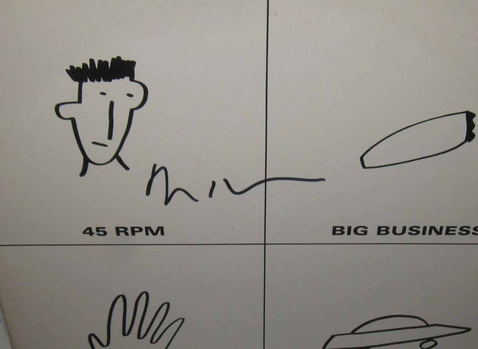 DAVID BYRNE SIGNED TALKING HEADS 3 BIG SONGS ALBUM VINYL ROCK AUTOGRAPH JSA COA, изображение 4